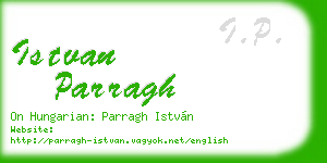 istvan parragh business card